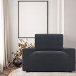 TWO WAY SUPER STRETCH GREY Armchair Cover