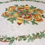 Bells Round Table Cloth 178cm - Multi