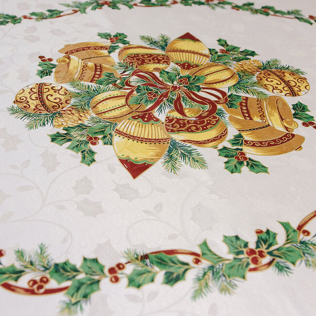 Bells Round Table Cloth 178cm - Multi