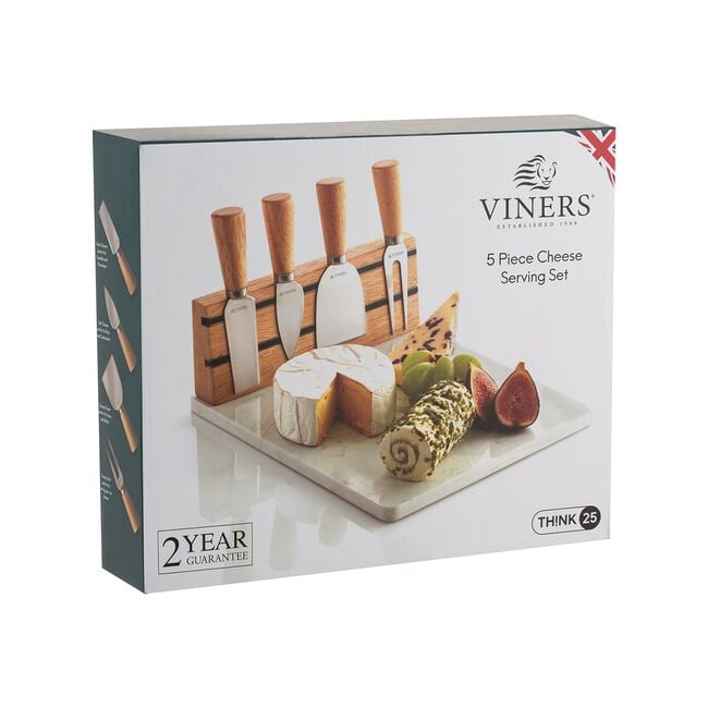 Viners 5 Piece Cheese Board Serving Set