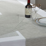 Interlaced Glimmer Table Runner - Cream
