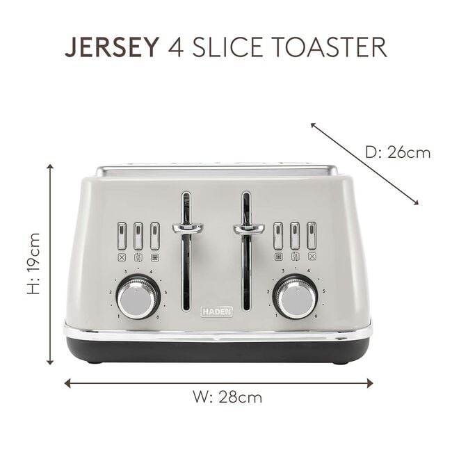 Haden Cotswold Putty 4 Slice Toaster