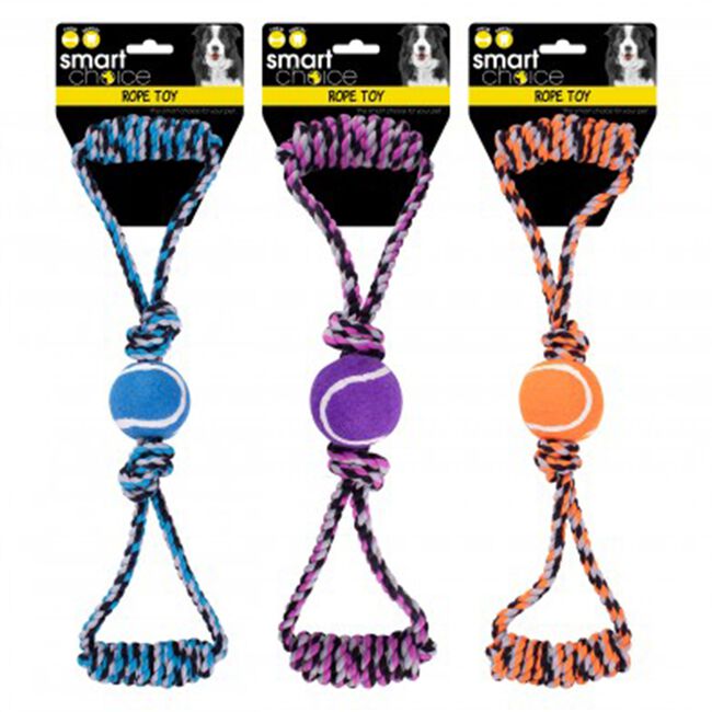 Tennis Ball & Rope Tug Dog Toy
