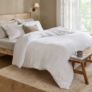 YARD SINGLE DUVET COVER Lark White