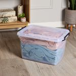 Storage Master 46L Rolling Storage Box & Lid