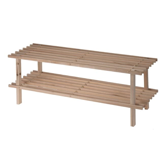 Shoe Rack 2 Layer Fir Wood