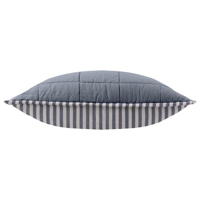 HEBDEN STRIPE  NAVY  55X55 CUSHION 