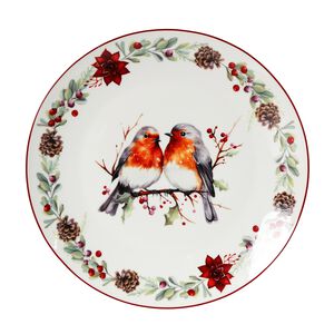 Love Christmas Robin Large Plate
