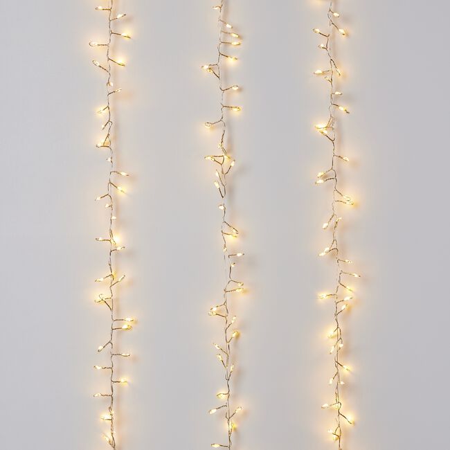 200 Warm White Mini LED Cluster Lights