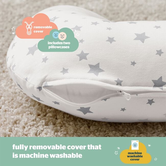 Silentnight Grey Stars Grow With Me Pillow