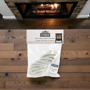 De Vielle Stove Glass Rope & Glue Set