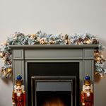 1.8m Light Up Snowy Christmas Pine Cone Garland 