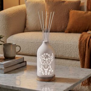 Woodbridge LED Ceramic Reed Diffuser Highland Cow