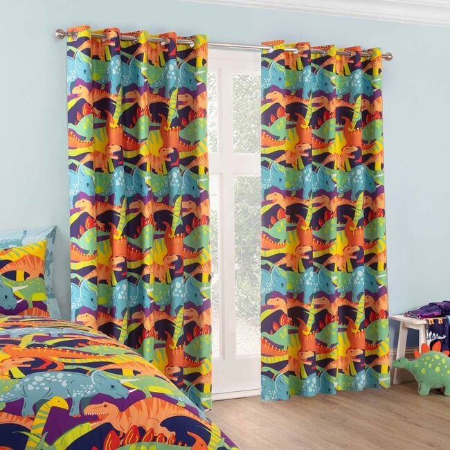 BLACKOUT DINO DAYS 66x72 Curtain