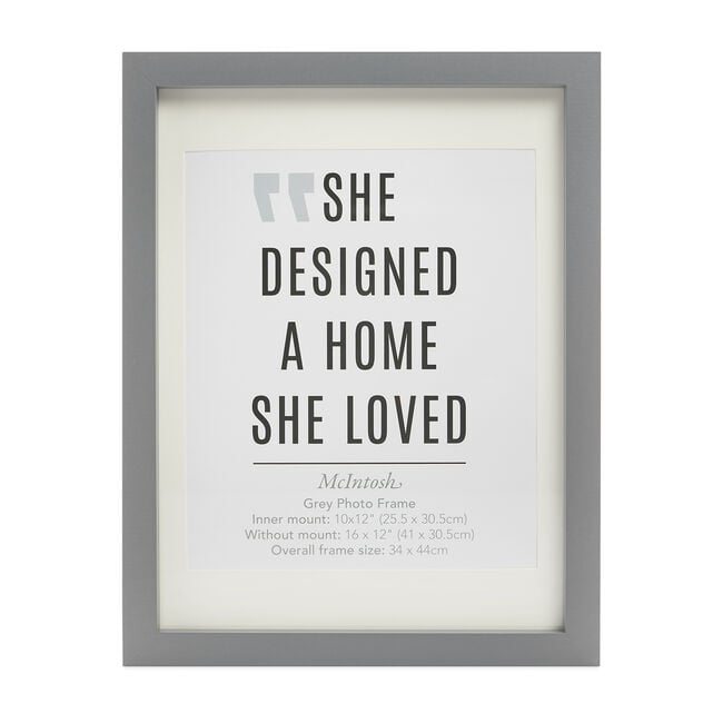 40X50CM MCINTOSH GREY POSTER Frame