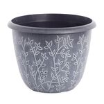 14" GREY Serenity Plant Pot