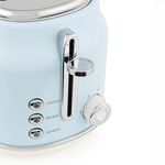 SALTER RETRO BLUE CURVED BODY 2 Slice Toaster