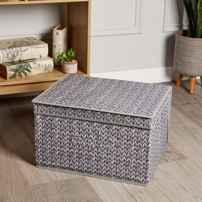 Knit Foldable Storage Chest