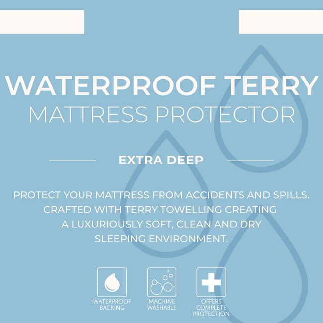 WATERPROOF TERRY SINGLE Mattress Protector