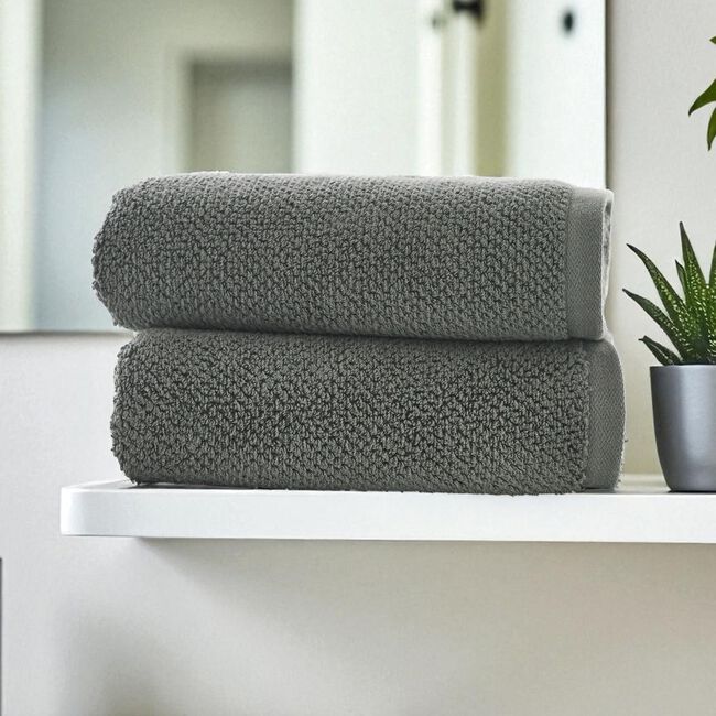 DEYONGS ROMEO 450GSM QUIK DRY CHARCOAL 2PK F/cloth