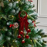 Red Velvet Bells Hanging Tree Decoration