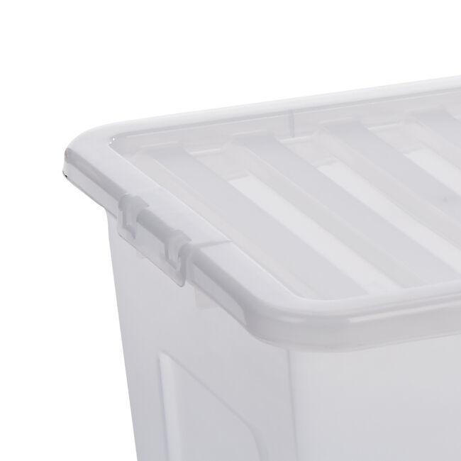 Wham 110L Clear Storage Box & Lid