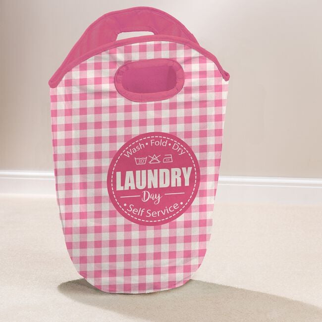 Gingham Large Laundry bag