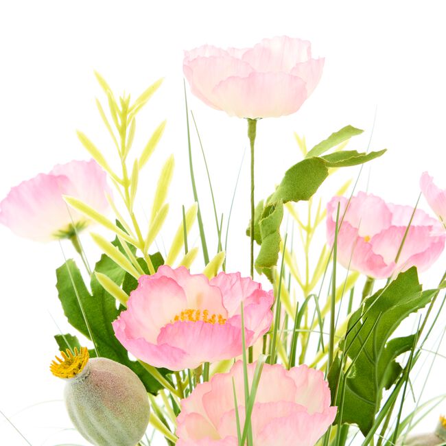 Bloomvivbe 40cm Pink Meadow Faux Bouquet