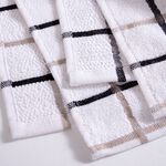 Multi Check Tea Towel - Black