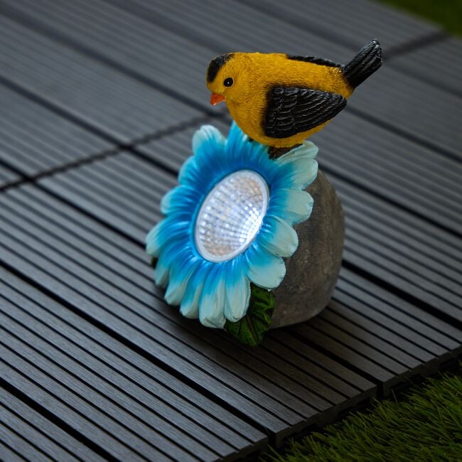 Solar Garden Light Flower and Bird