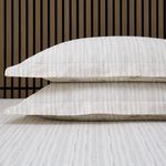 Olivia Linear Oxford Pillowcase Pair - Natural