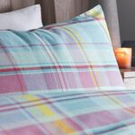 SUPER KING DUVET COVER Appletree Hygge Applecross Check Multi