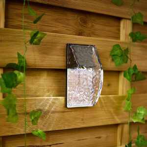 Glass Fence and Decking Solar Wall Light