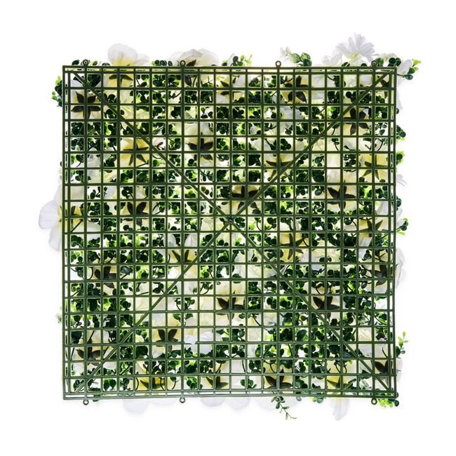 White Rose Wall Panel - Set Of 2