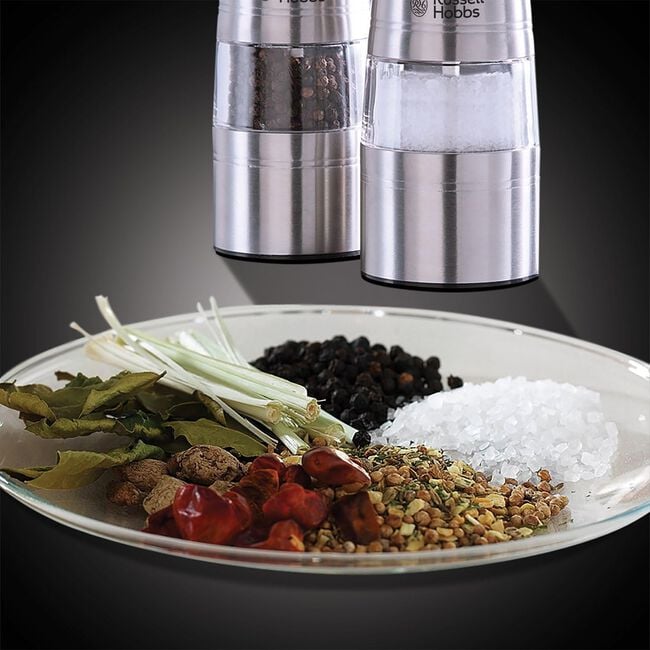 Russell Hobbs S/Steel Electric Salt & Pepper Mill