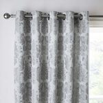 CATHERINE LANSFIELD DAMASK JACQUARD SILVER 66X90 Curtains