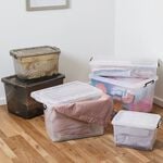 Storage Master 46L Rolling Storage Box & Lid