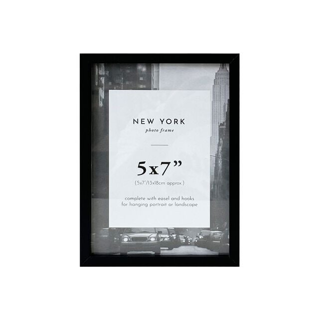 5X7 NEW YORK BLACK Photo Frame