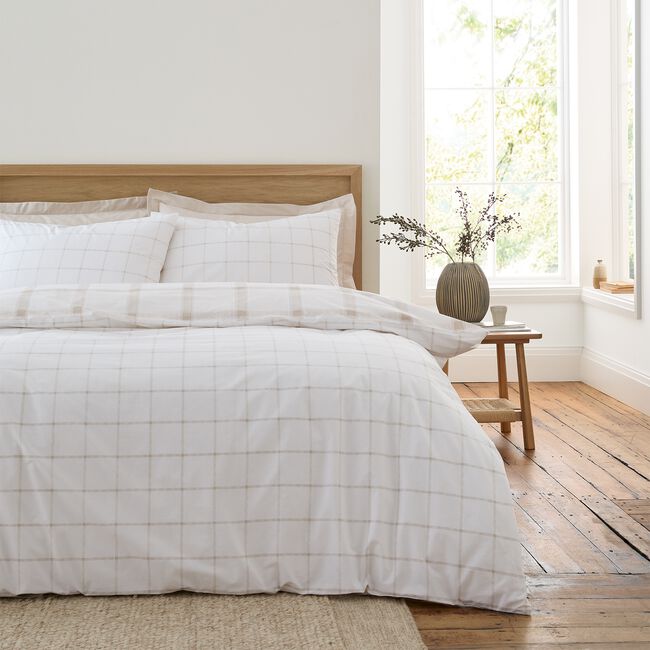 BIANCA SINGLE DUVET COVER Oxton Check