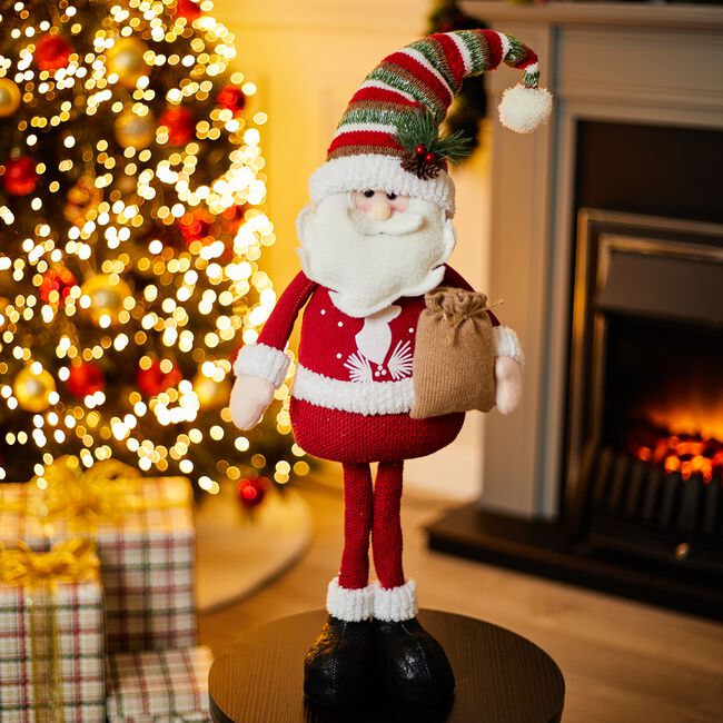 Tall Standing Santa With Sack