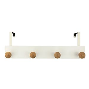Over Door 4 Hook Wooden Hanger 