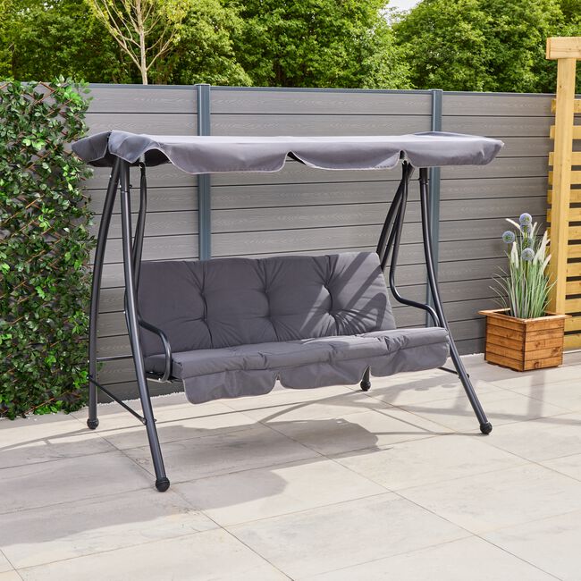 Luxury 3 Seater Garden Swing Chair