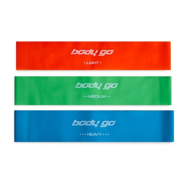 Body Go Latex Mini Loop 3 Resistance Band Set