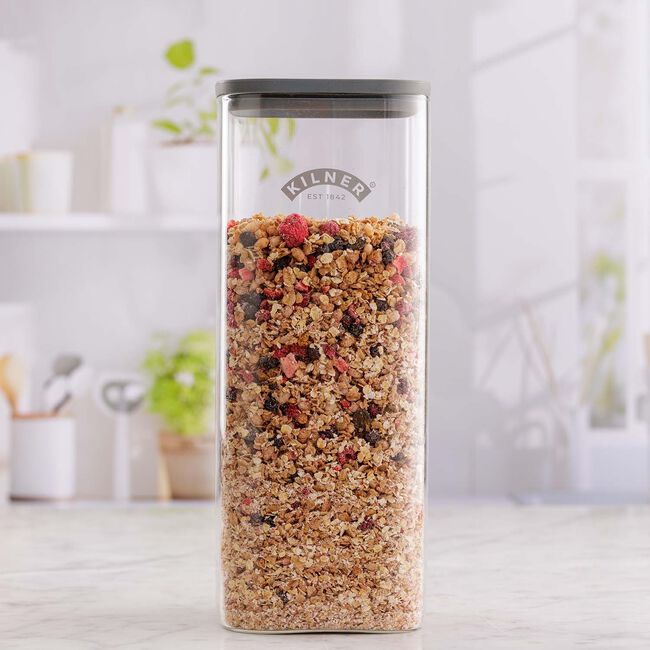 Kilner Fresh Square 3.5L Glass Jar