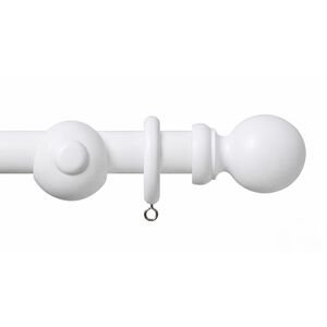 RENNAISSANCE 28MM BALL 120CM Wooden Pole White