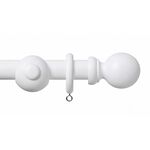 RENNAISSANCE 28MM BALL 120CM Wooden Pole White