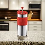 BODUM TRAVEL PRESS RED 0.35L Travel Mug & Extra Lid