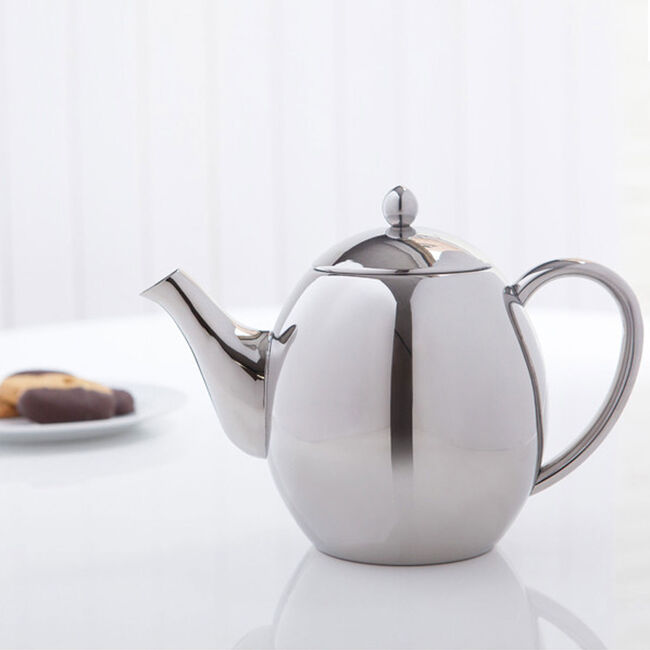 Sabichi Double Walled Stainless Steel Tea Pot 1.2L