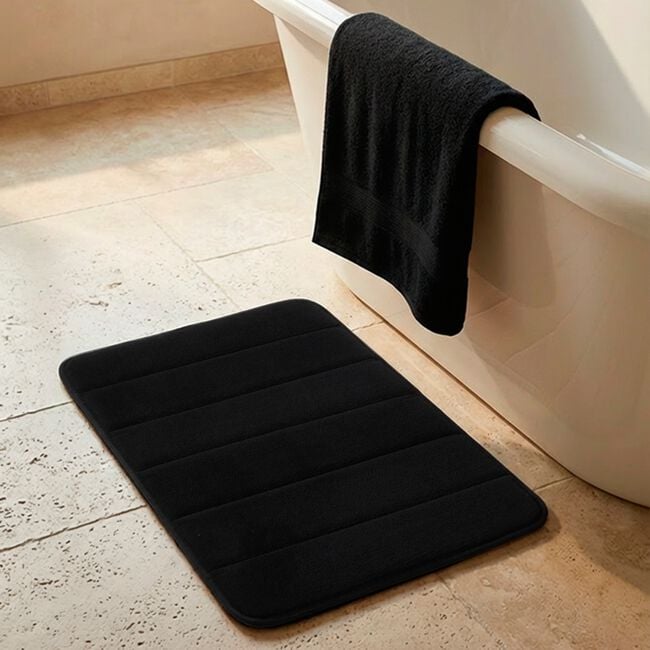 MEMORY FOAM BLACK 40x60 Bath Mat