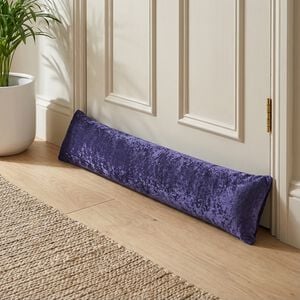 VELVET CRUSH NAVY 22x90 Draught Excluder